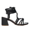 Sandalia tacon negro para mujer Q-94-Z471