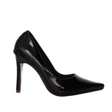 Tacon negro charol para mujer 01-Z601