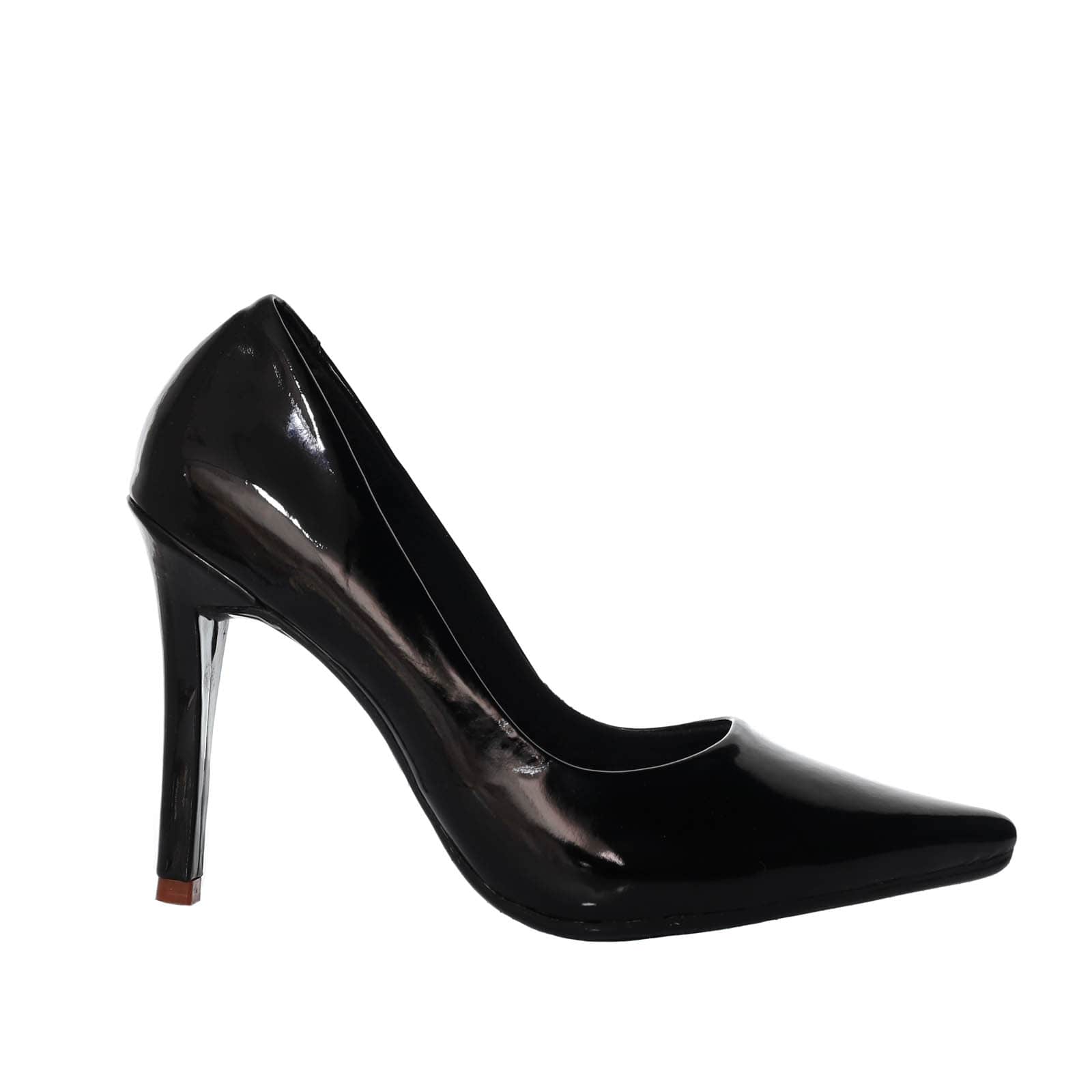 Tacon negro charol para mujer 01-Z601