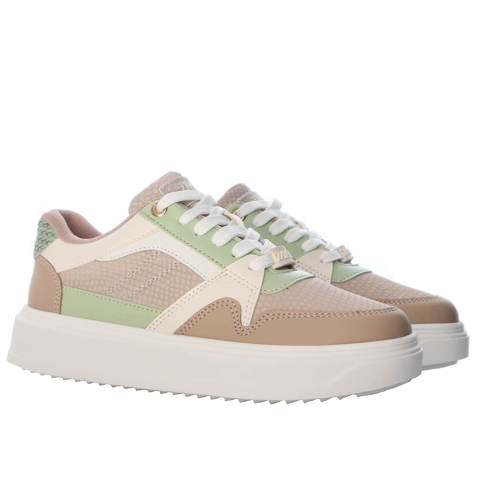 Tenis caoba x pistacho para mujer TA851-1