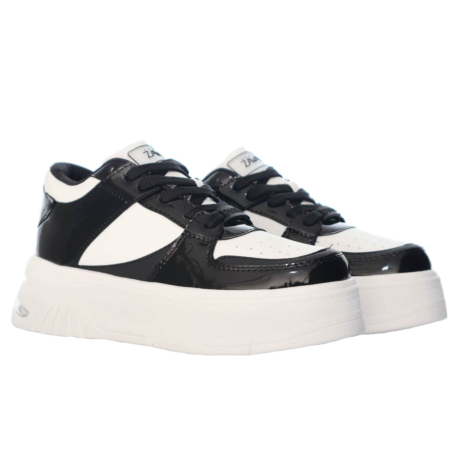 Tenis talcoxnegro charol para mujer TA970