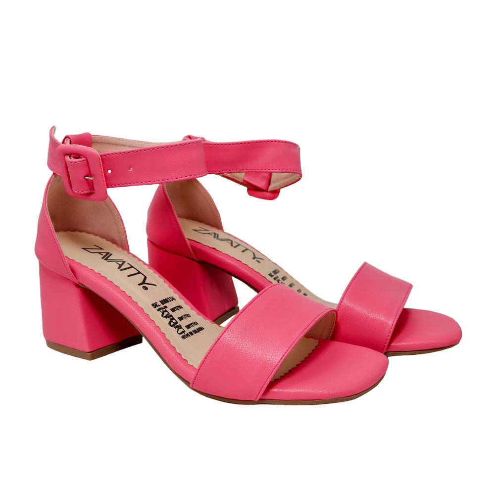 Sandalia tacon fucsia para mujer 2350-Z148