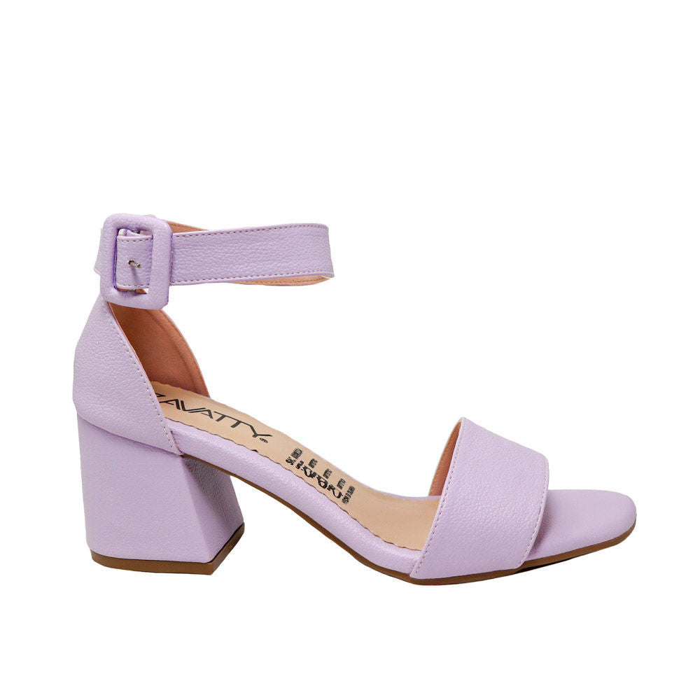 Sandalia tacon lila para mujer 2350-Z148