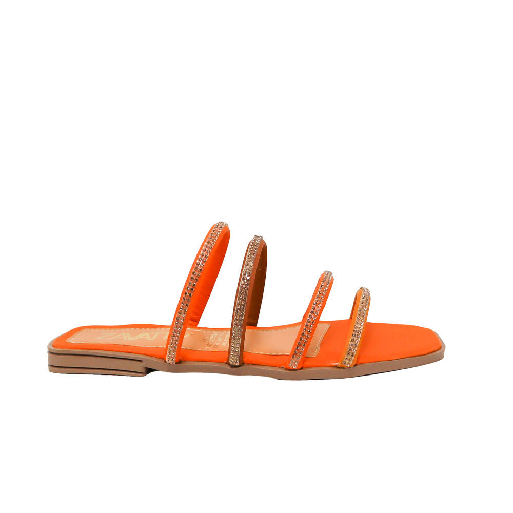 Sandalia naranja para mujer 237-Z493