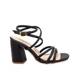 Sandalia tacon negro para mujer 2485-Z148