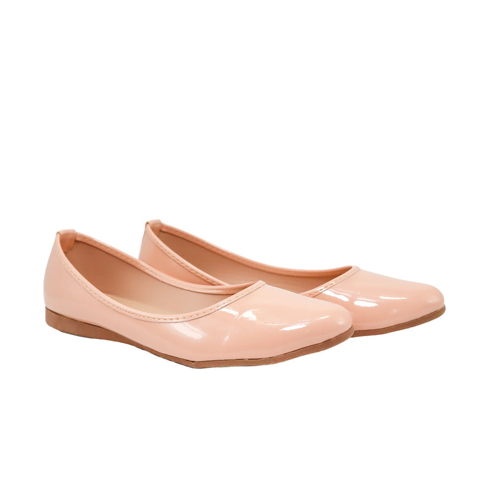 Baleta nude charol para mujer 7100-Z506