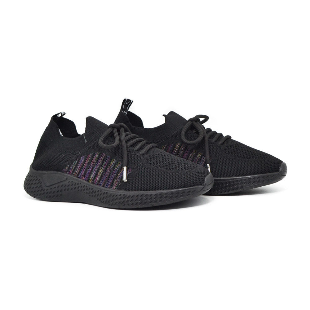 Tenis negro x multicolor para mujer P29-Z400