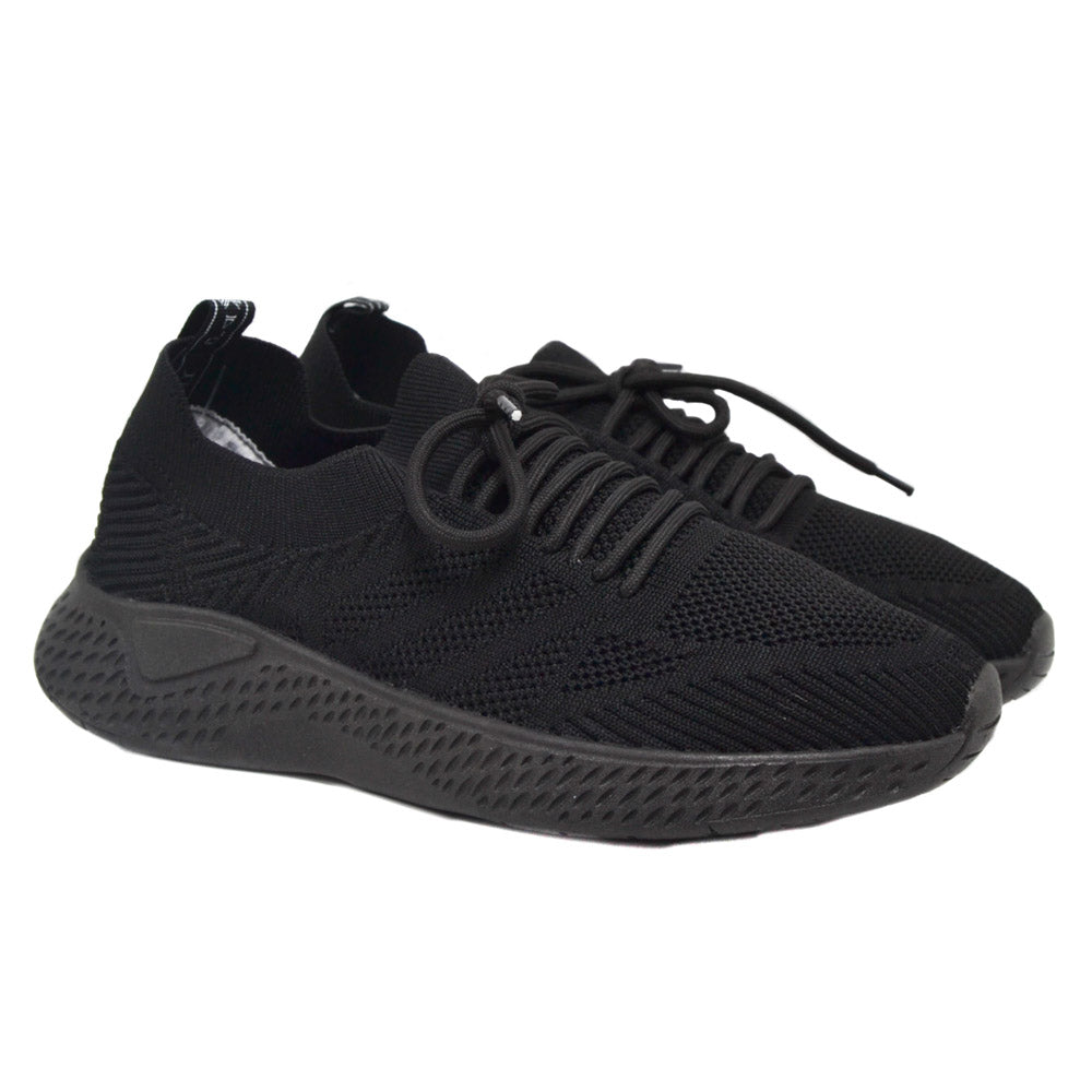 Tenis negro x negro para mujer P58-Z400