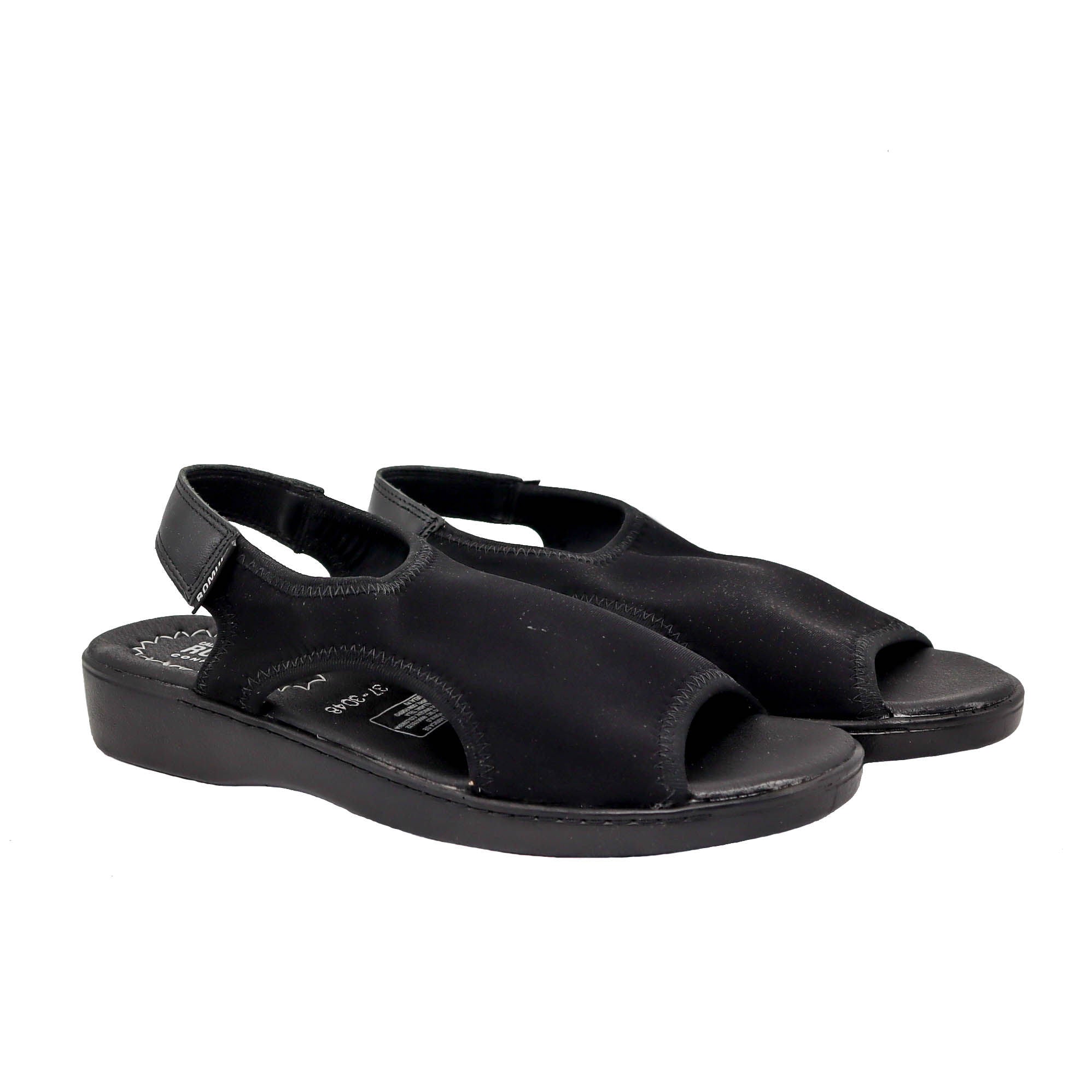 Romulo sandalia negro para mujer RO3048