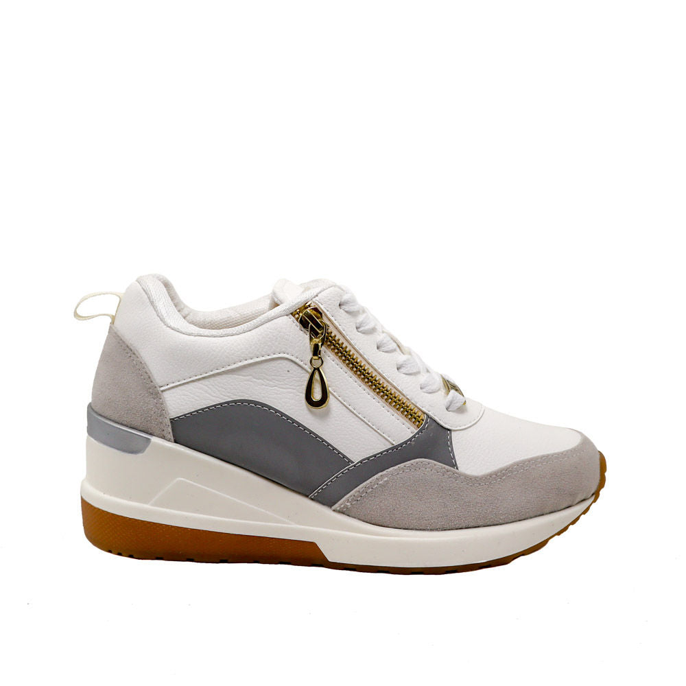 Tenis talcoxgrisxplata para mujer TA809