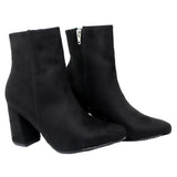 Botin negro gamusa para mujer 7515-Z411