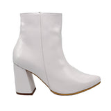 Botin blanco charol para mujer 7515-Z411