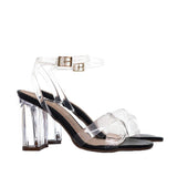 Sandalia tacon negro para mujer 2465-Z148