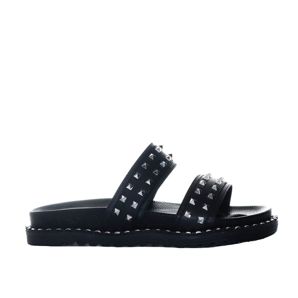 Plataforma baja negro x plata para mujer 020-Z535