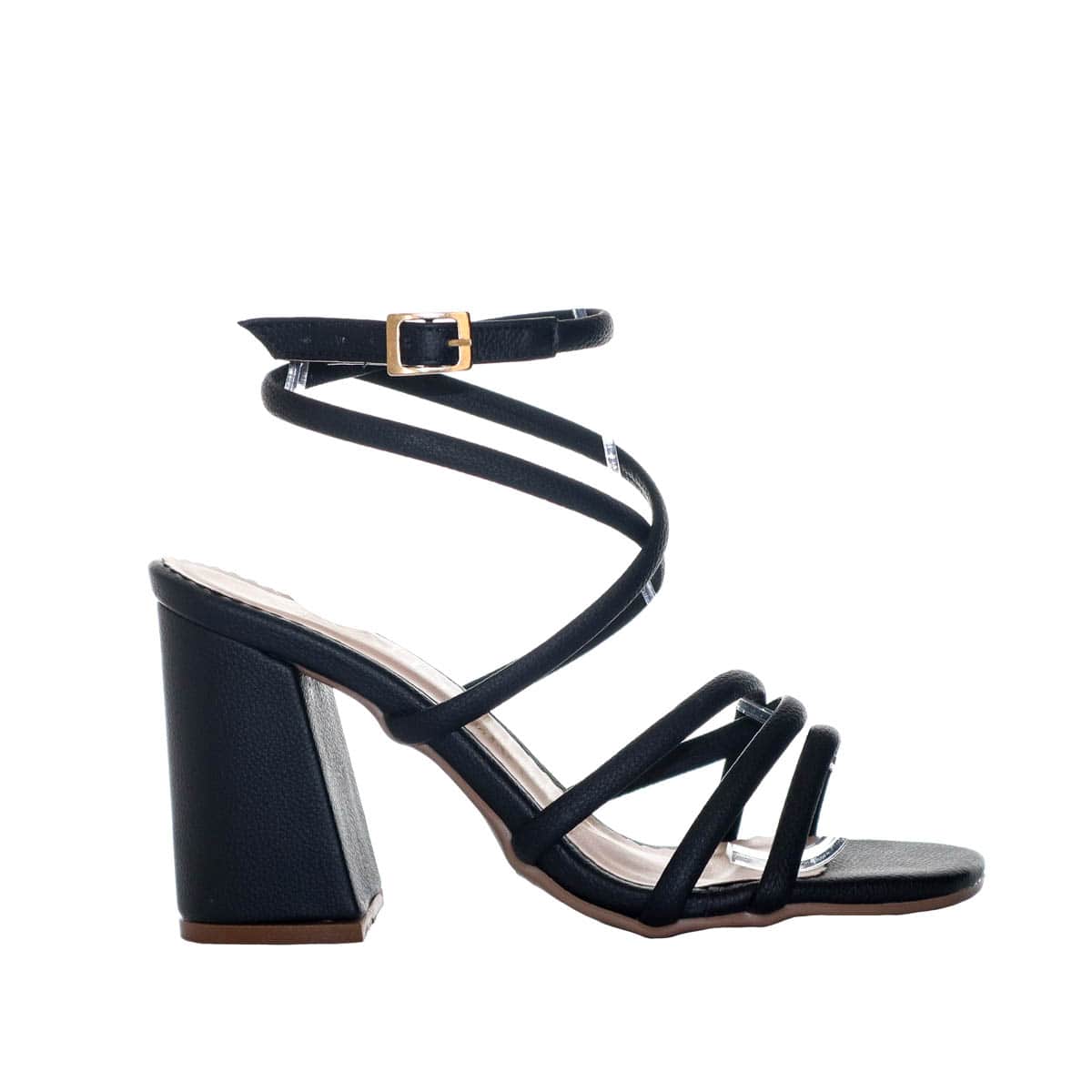 Sandalia tacon negro para mujer 2485-Z148