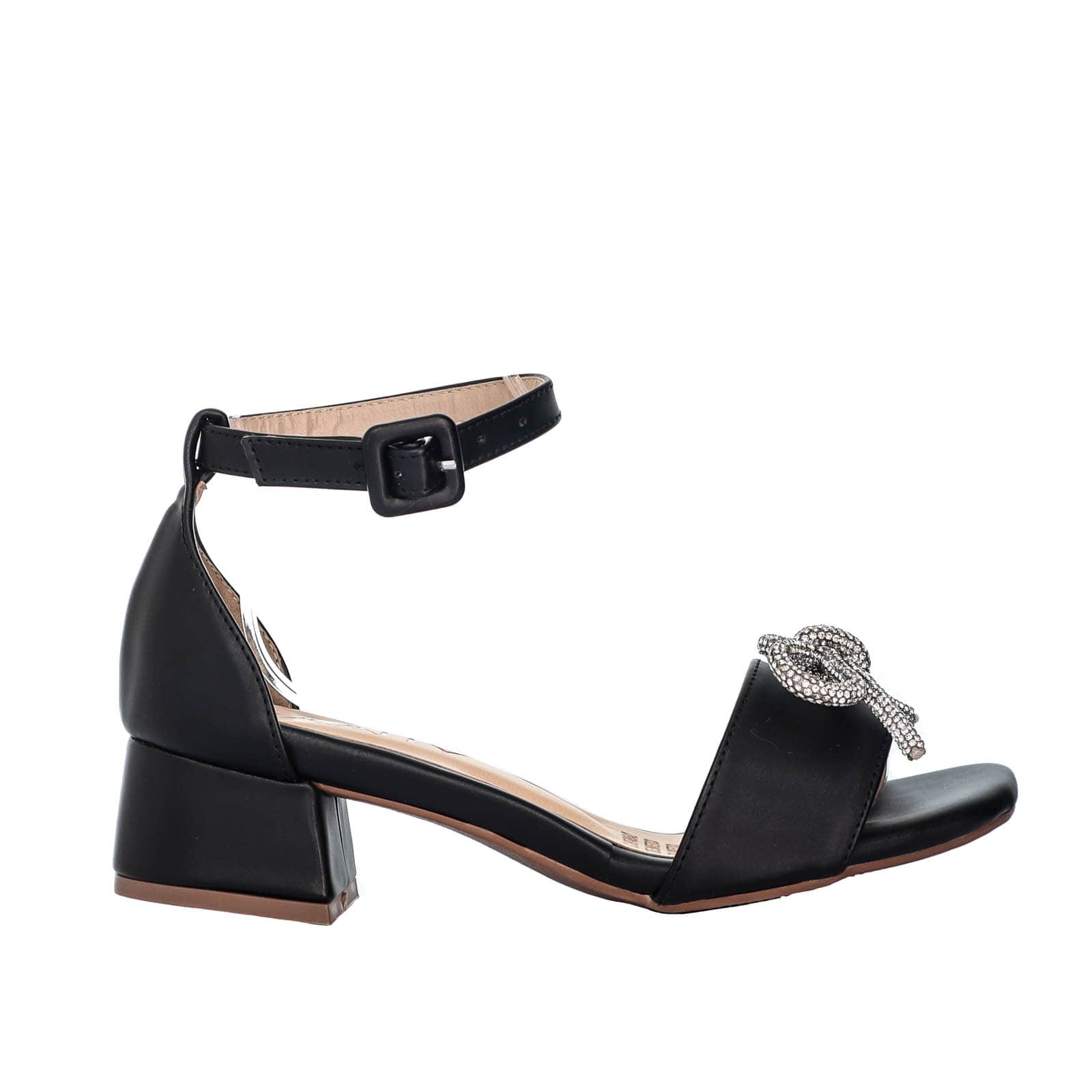 Sandalia tacon negro para mujer 302-Z576