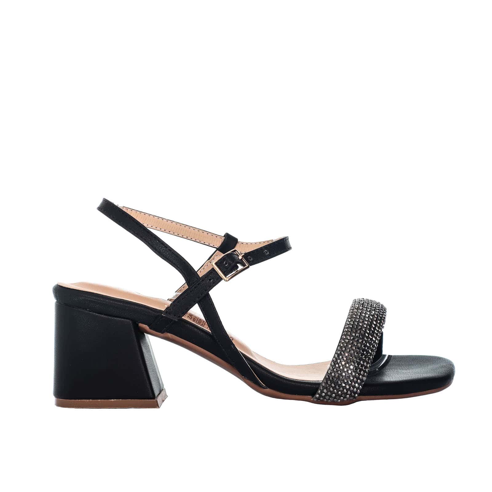 Sandalia tacon negro para mujer 855-Z562