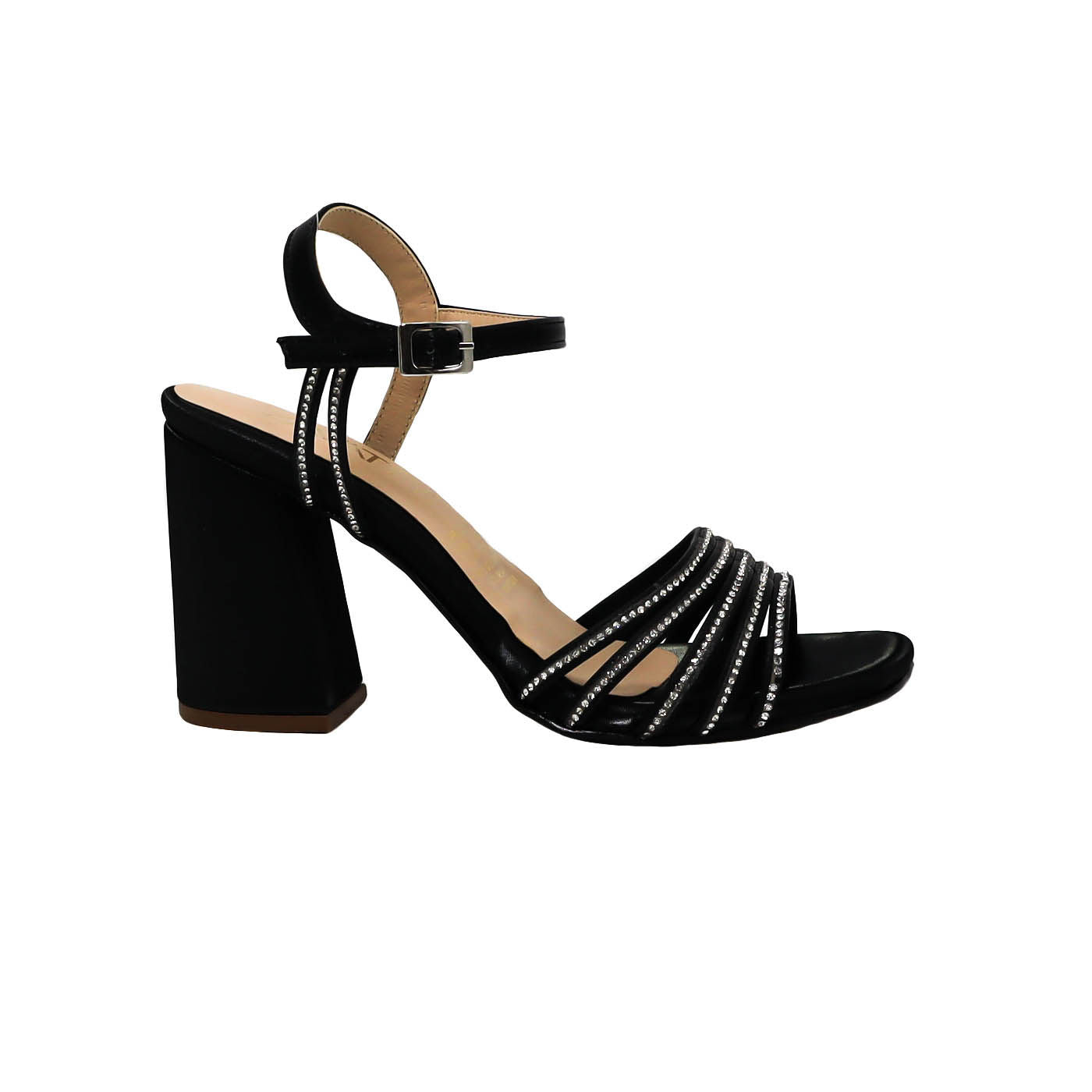 Sandalia tacon negro para mujer 507-Z523