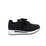 Tenis negro mate x charol para mujer TA744