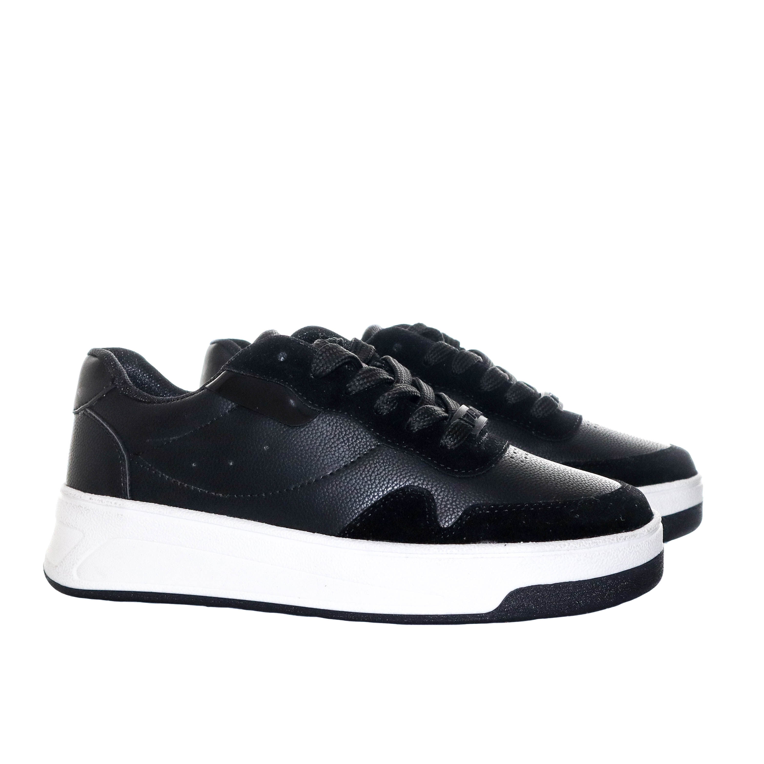 Tenis negro x vainilla para mujer TA879