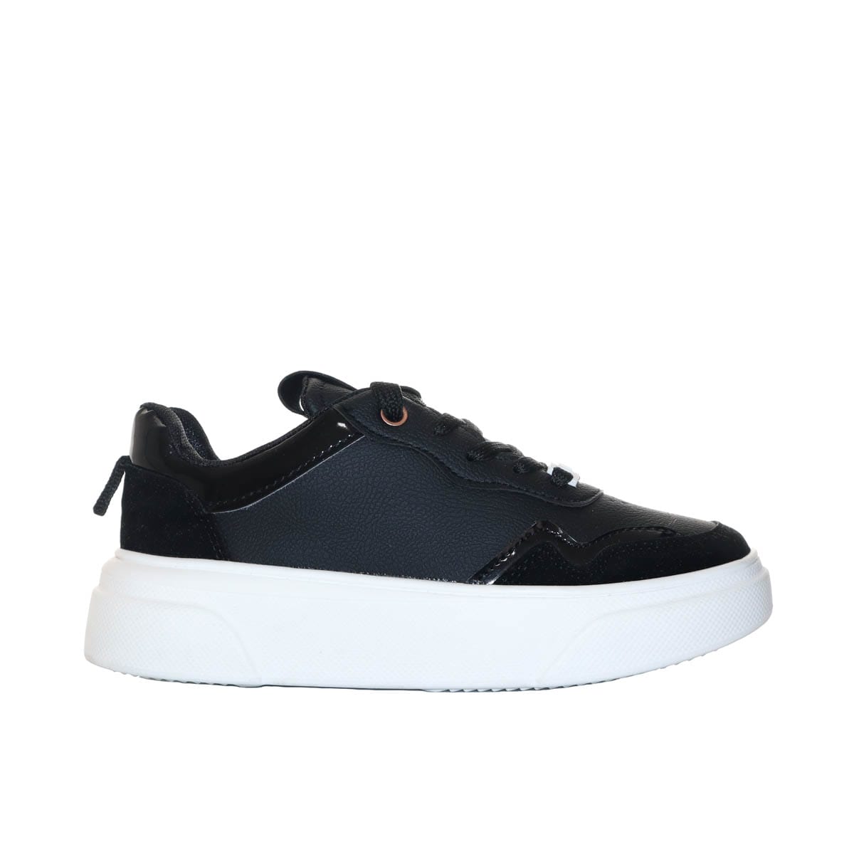 Tenis negro x charol para mujer TA890