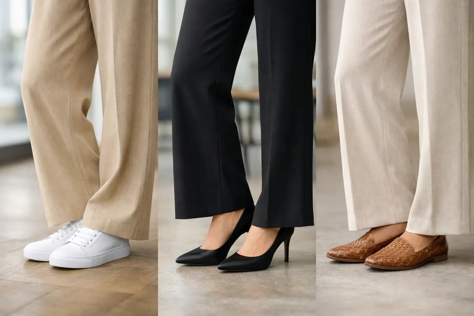 Qué zapatos usar con pantalón ancho