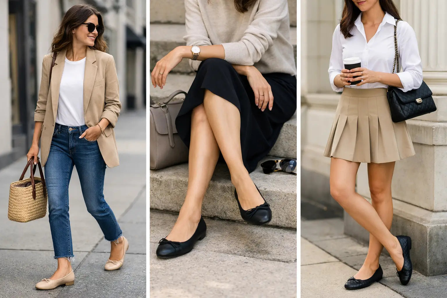 12 ideas de outfits con baletas que sí funcionan