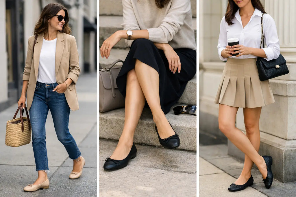 12 ideas de outfits con baletas que sí funcionan