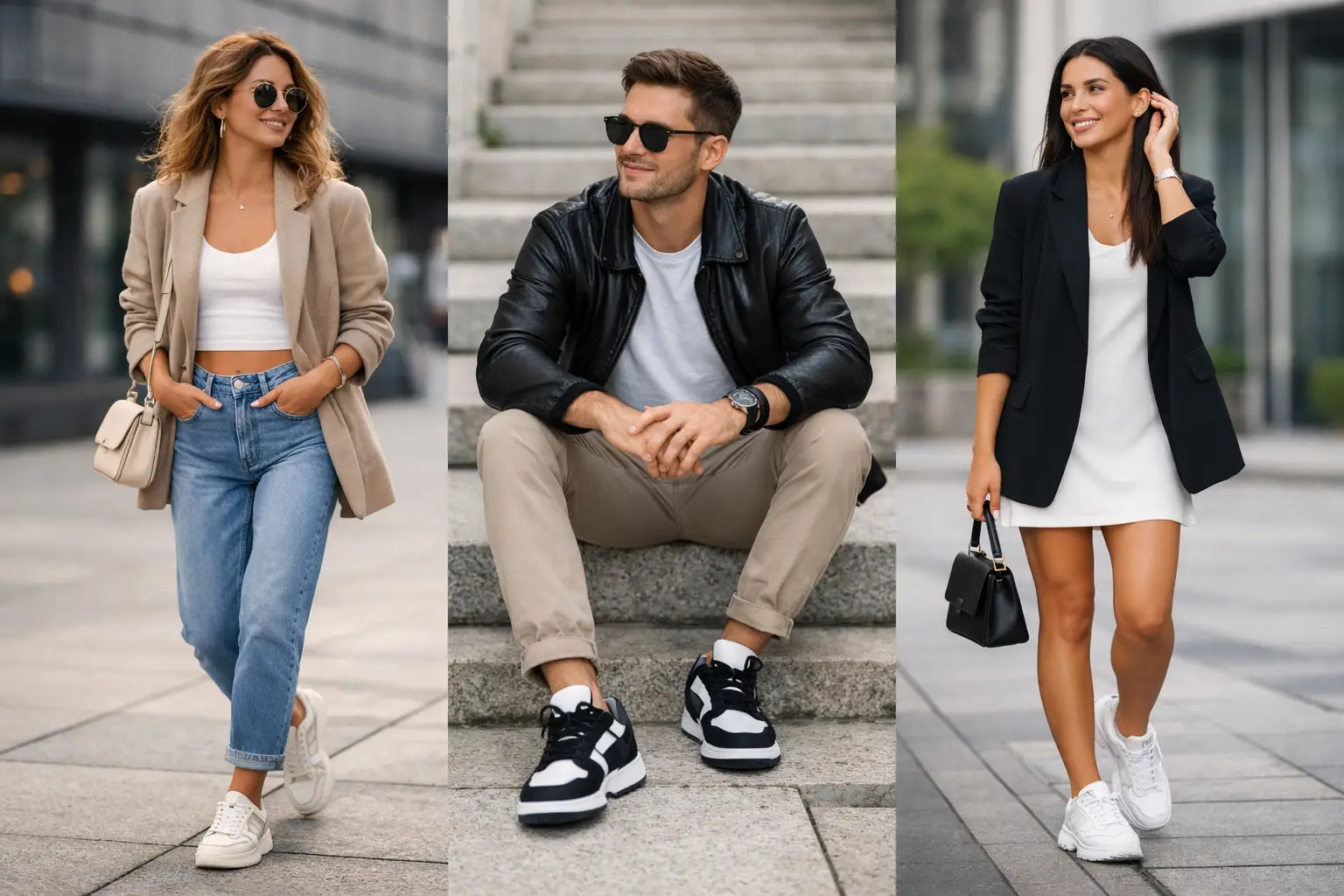 12 ejemplos de outfits con tenis que sí lucen
