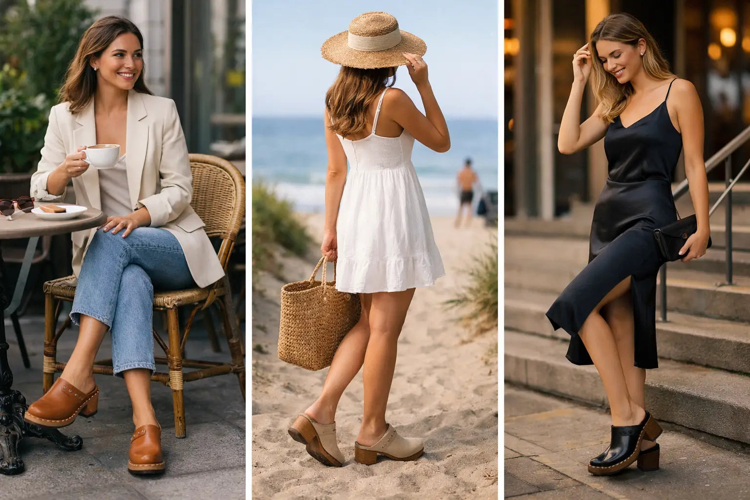 Outfits con zuecos mujer para cada plan