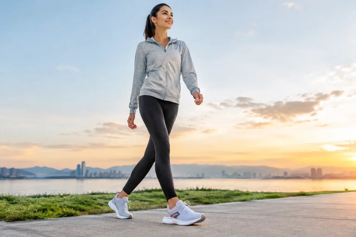 Prueba tenis para caminar con comodidad real