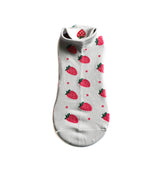 Media tobillera color blanco x Straw Berry Ref22