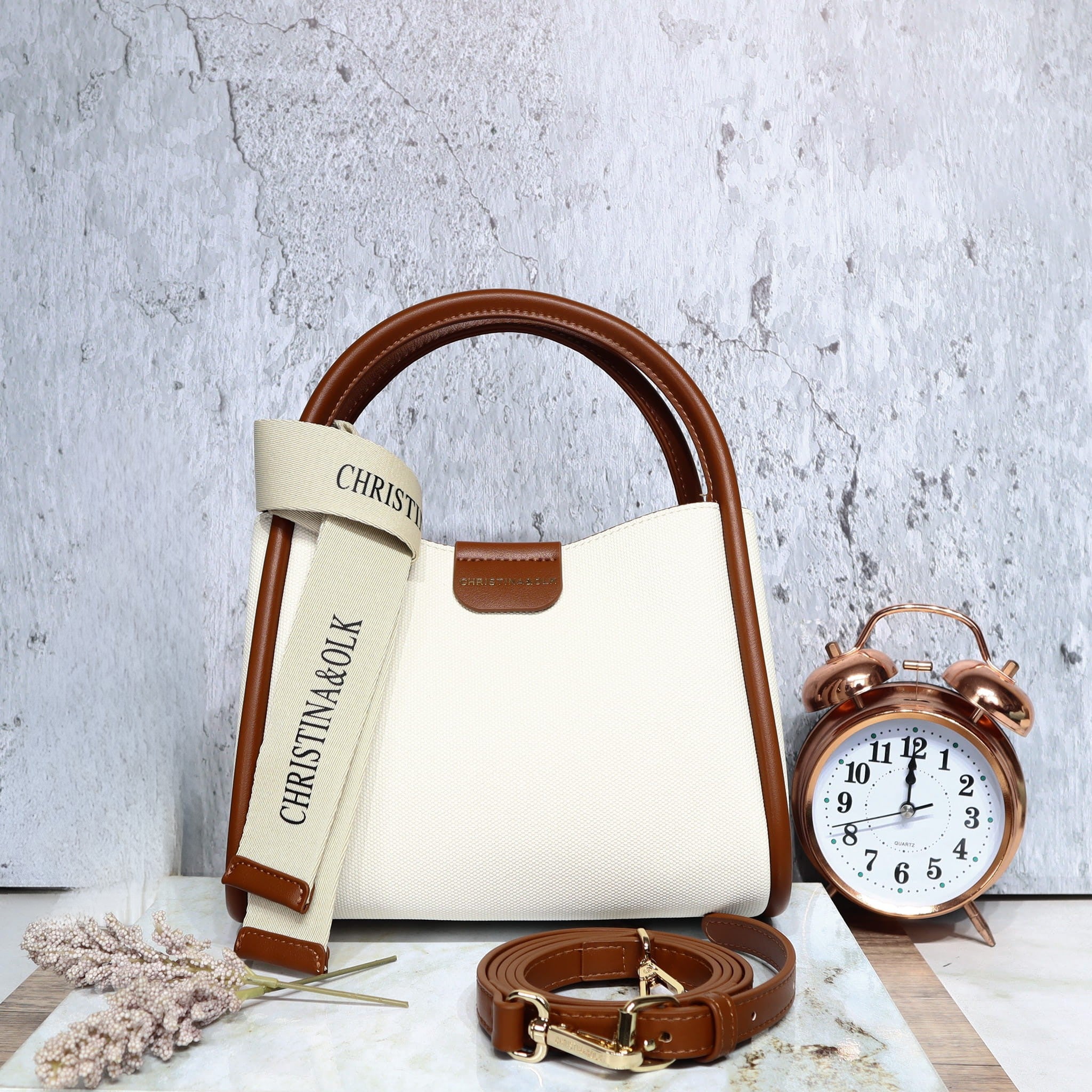 Bolso para mujer BOLZ7352 BLANCO X MIEL