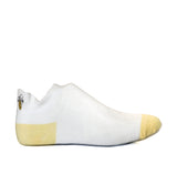 Media tobillera color blanco x amarillo Ref4