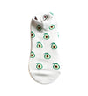 Media tobillera color blanco x verde Ref5