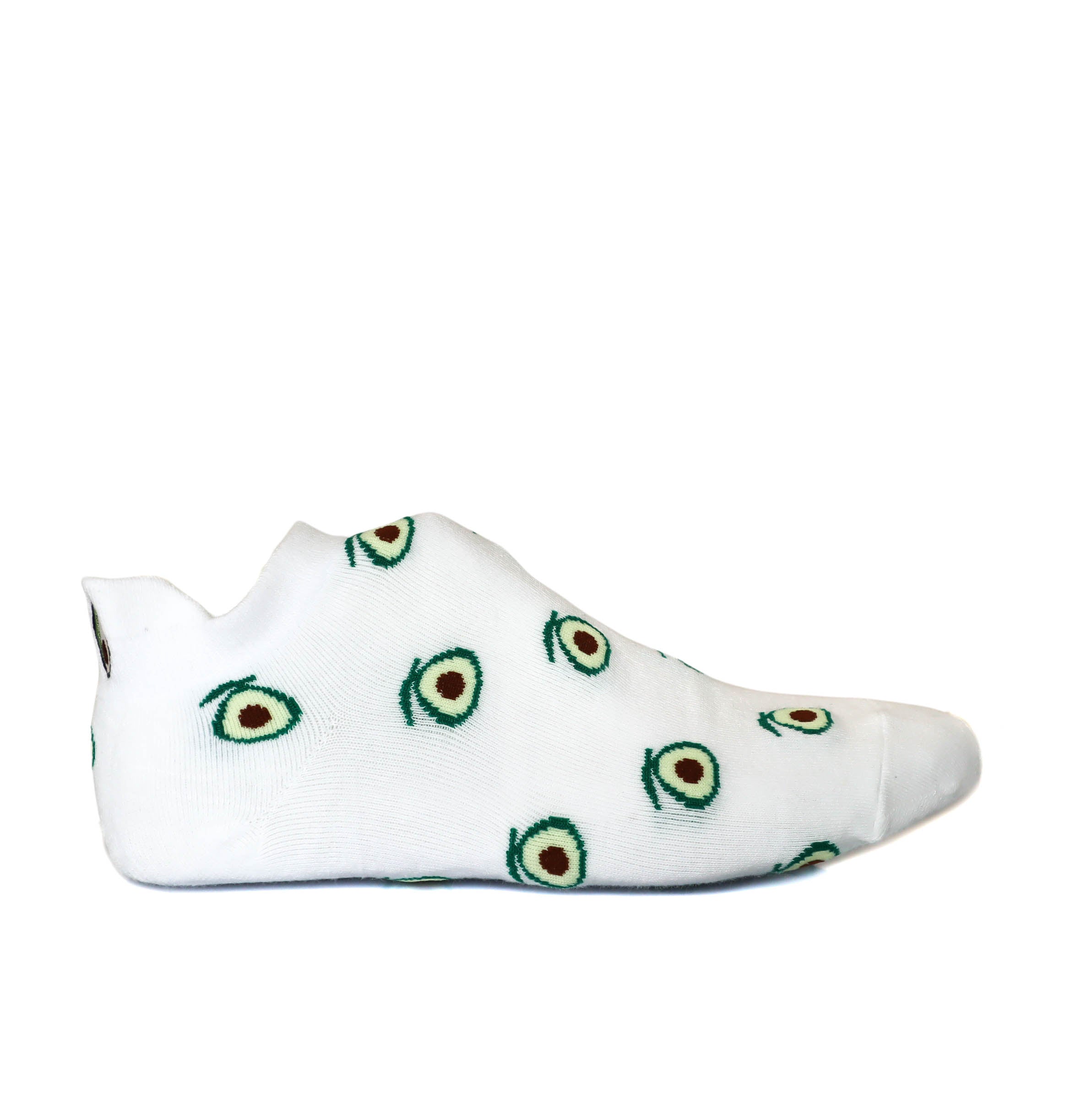 Media tobillera color blanco x verde Ref5