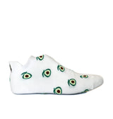 Media tobillera color blanco x verde Ref5