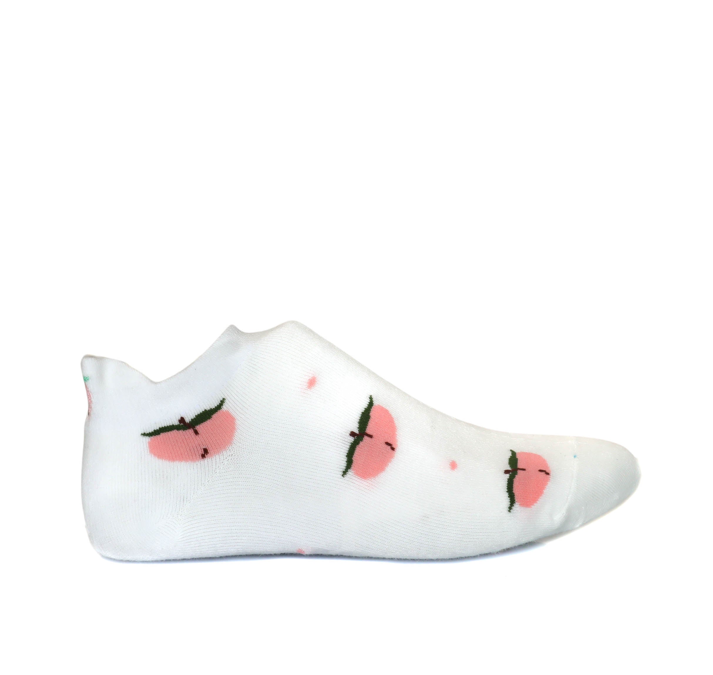 Media tobillera color blanco x rosa Ref7