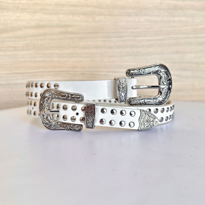 Correa blanco para mujer BELT12-Z390