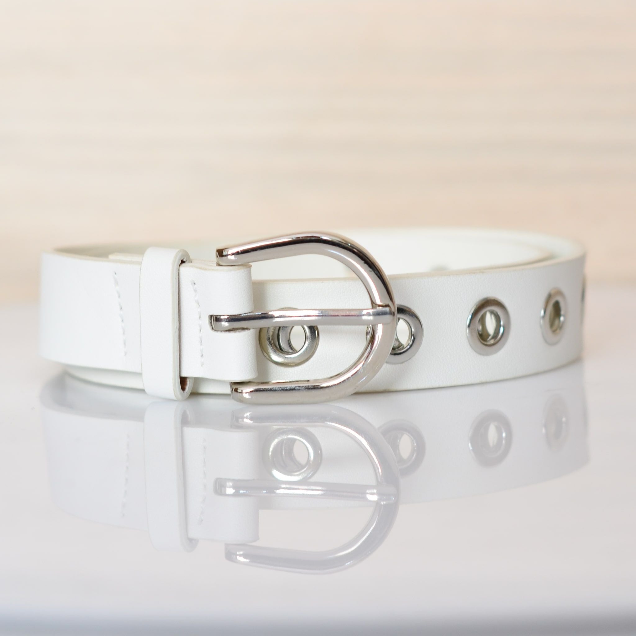 Correa blanco para mujer BELT14-Z390