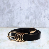 Correa negro x dorado para mujer BELT16-Z390