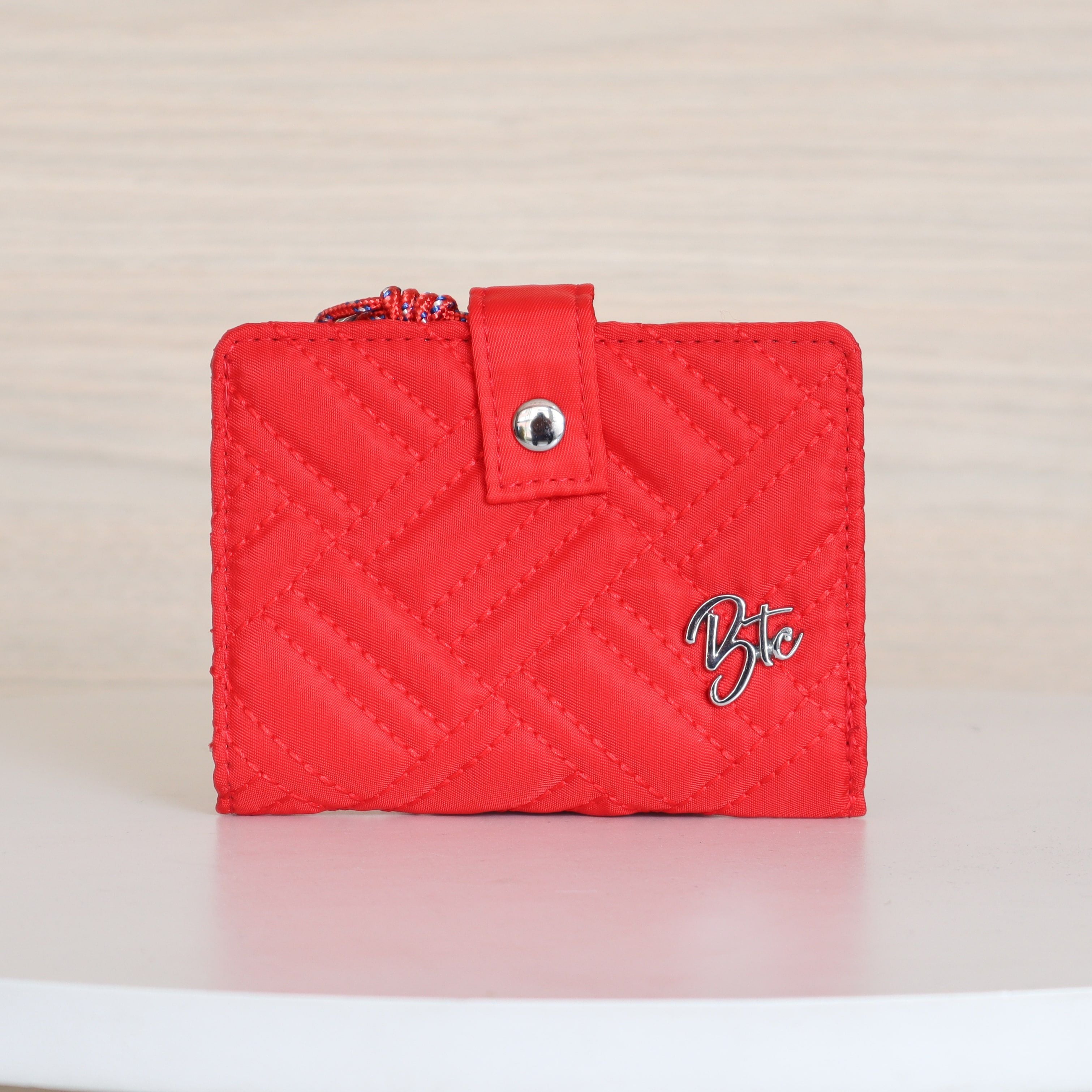 Billetera pequeña rojo para mujer BI-MUMBAI