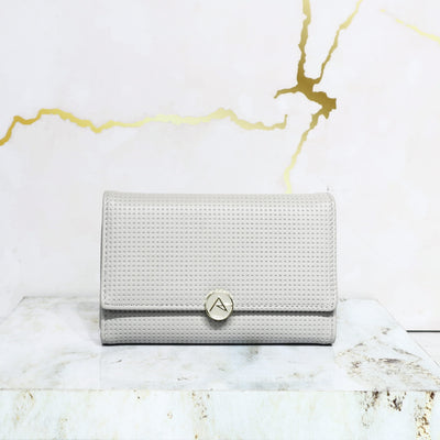 Billetera pequeña gris para mujer BI21402-2