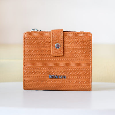Billetera pequeña miel para mujer BI2142