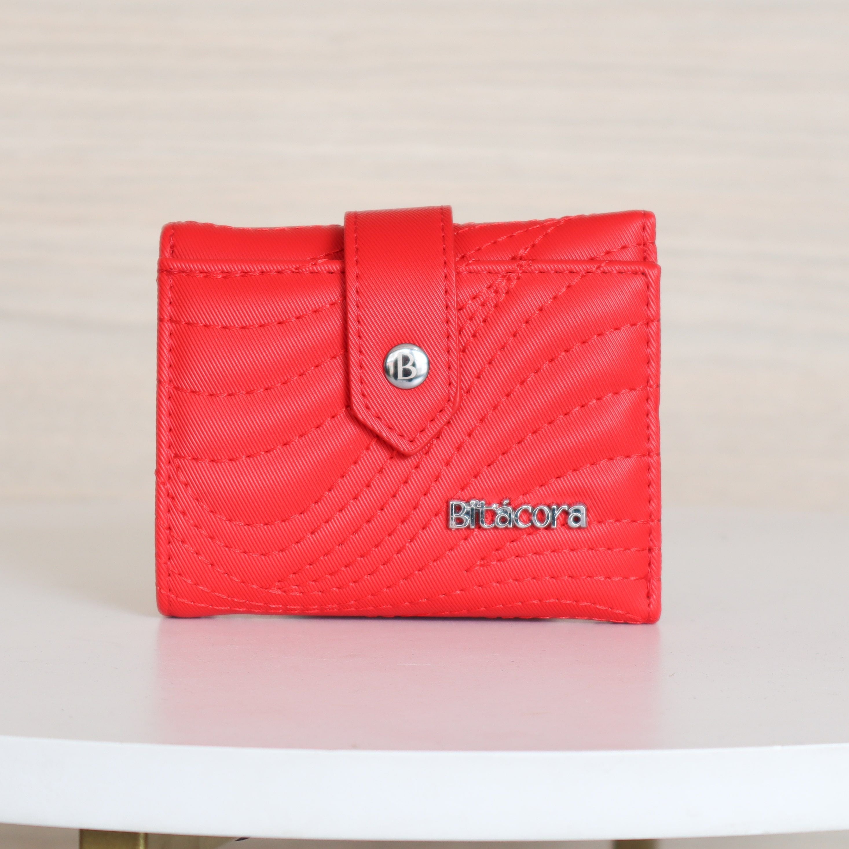 Billetera pequeña rojo para mujer BI-2196