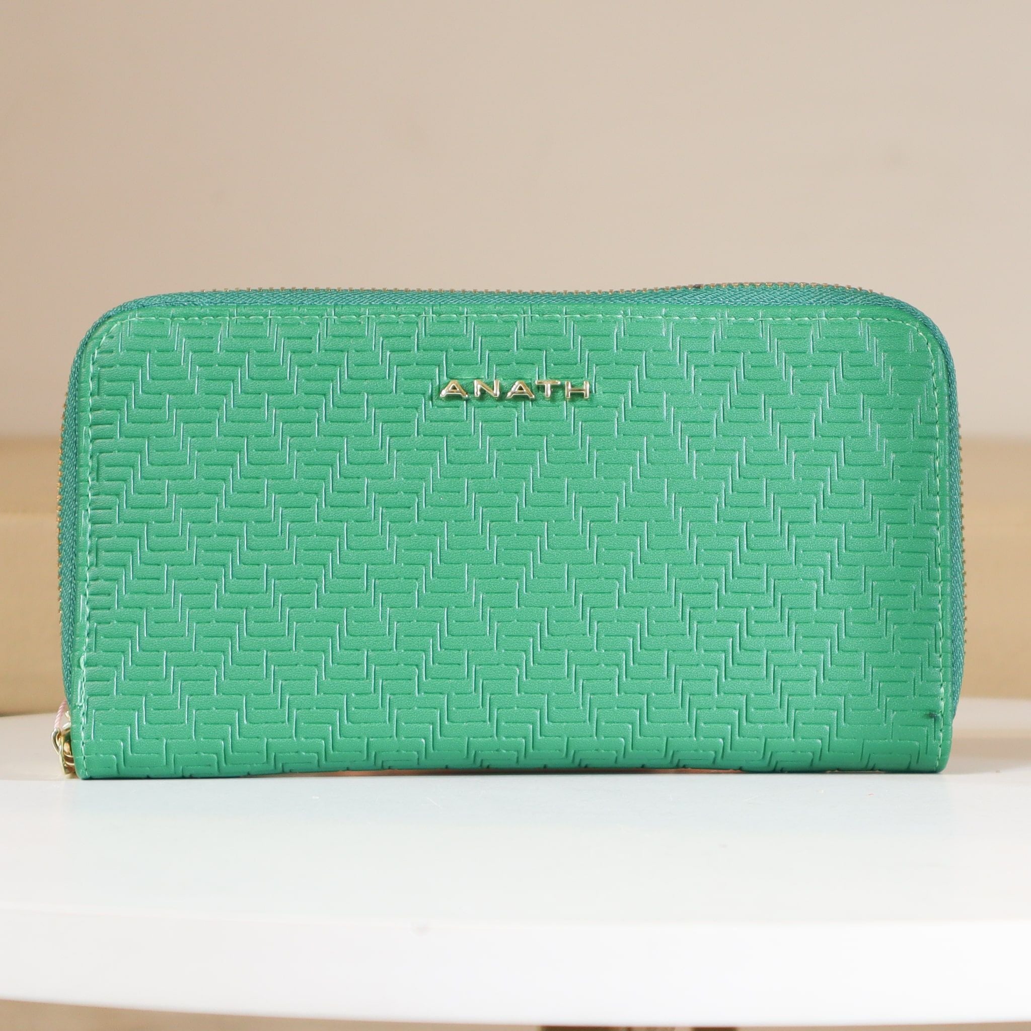 Billetera grande verde para mujer BI60017-21