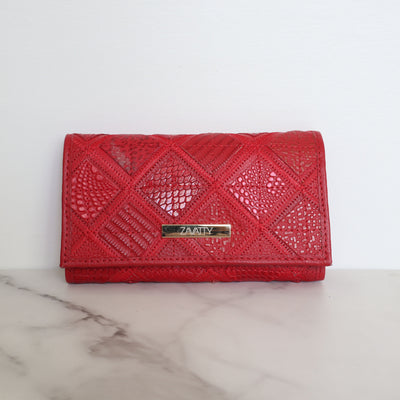 Billetera pequeña rojo para mujer BI6955
