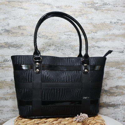 Bolso negro bomboy x charol para mujer BOL444