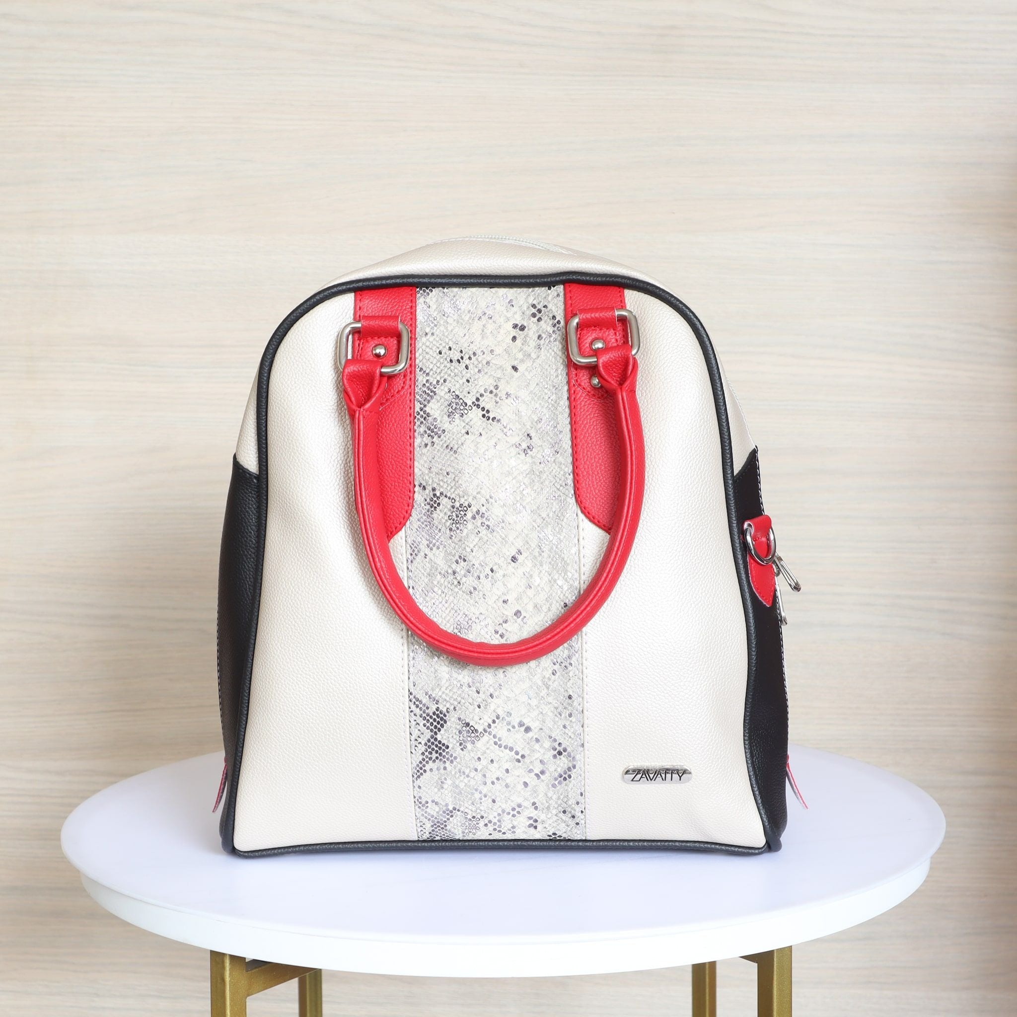 Bolso negro x rojo para mujer BOL584