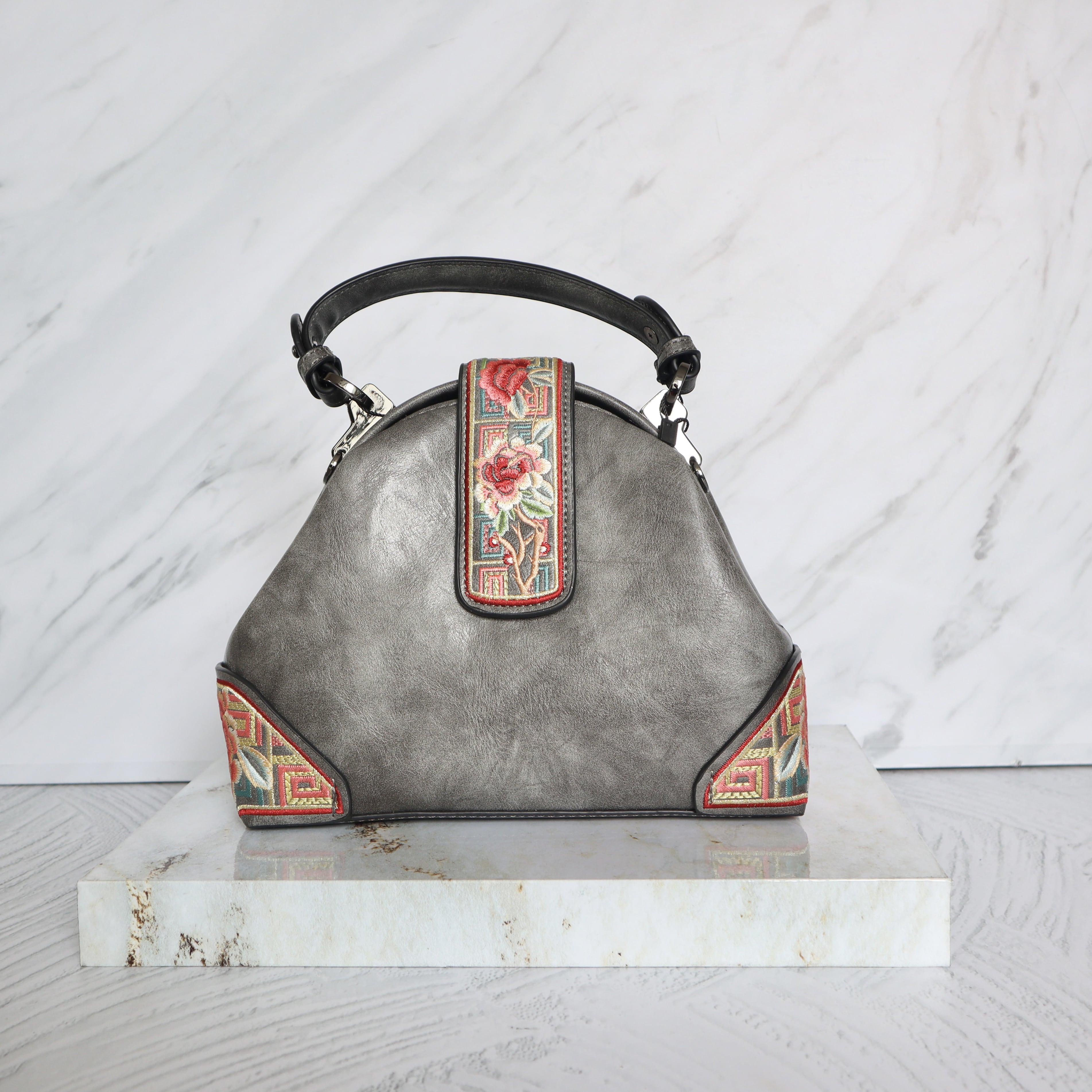 Bolso gris para mujer BOLZ1626